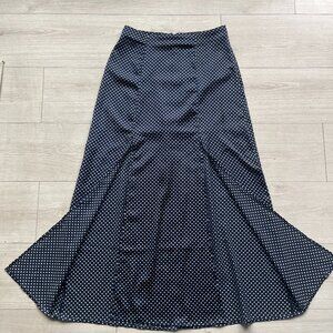 The Fifth Label Navy Polka Dot Midi Skirt